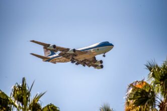 President Trump Takes First Flight on Qatar-Gifted Air Force One to Theodore Roosevelt Library Opening