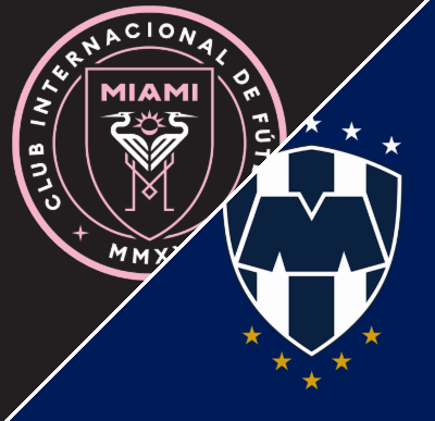 Monterrey Inter Miami Leagues Cup match action with players competing on field