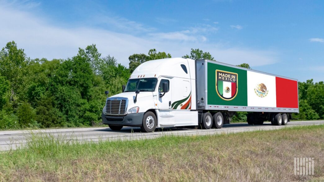 Heavy-duty trucks manufactured in Mexico for export to the United States